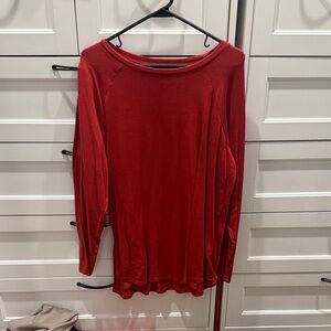 American Eagle Outfitters Red Long Sleeve Top